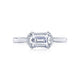 Tacori 18k White Gold Simply Tacori Emerald Diamond Engagement Ring Setting (0.09 CTW)