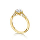 Tacori 18k Yellow Gold Simply Tacori Oval Diamond Engagement Ring Setting (0.1 CTW)