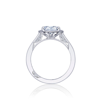 Tacori 18k White Gold Simply Tacori Oval Diamond Engagement Ring Setting (0.13 CTW)