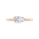 Tacori 18k Rose Gold Simply Tacori Pear Diamond Engagement Ring Setting (0.11 CTW)
