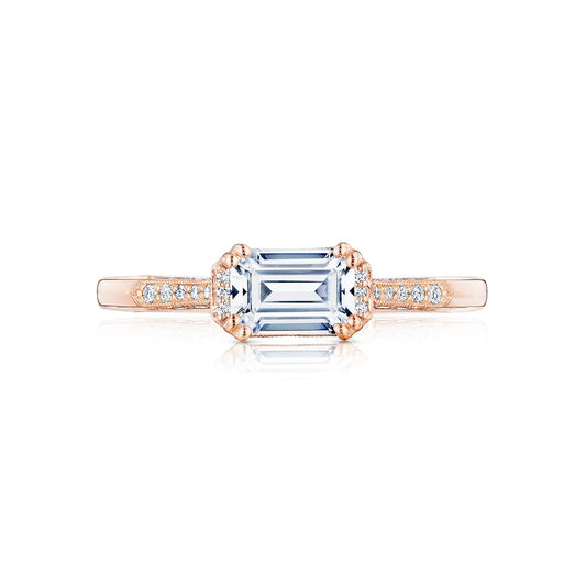 Tacori 18k Rose Gold Simply Tacori Engagement Ring Setting (0.14 CTW)