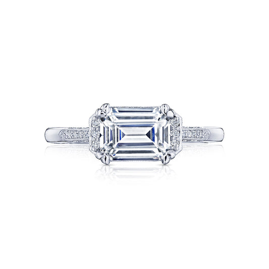 Tacori 18k White Gold Simply Tacori Engagement Ring Setting (0.15 CTW)