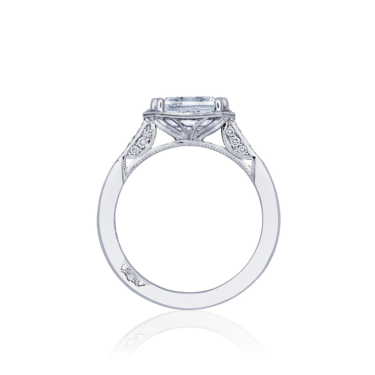 Tacori 18k White Gold Simply Tacori Engagement Ring Setting (0.15 CTW)