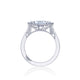 Tacori 18k White Gold Simply Tacori Marquise Diamond Engagement Ring Setting (0.14 CTW)
