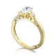 Oval 3-Stone Engagement Ring