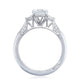 Round 3-Stone Engagement Ring