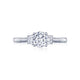 Tacori 18k White Gold imply Tacori Round Diamond Engagement Ring Setting (0.28 CTW)