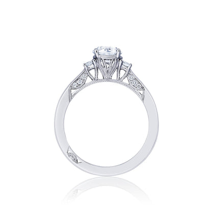 Tacori 18k White Gold imply Tacori Round Diamond Engagement Ring Setting (0.28 CTW)