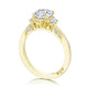 Round 3-Stone Engagement Ring