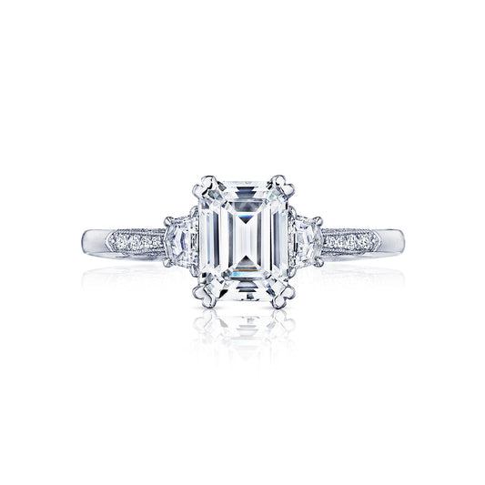 Tacori 18k White Gold White Gold Simply Tacori Engagement Ring Setting (0.34 CTW)