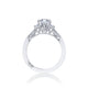 Tacori 18k White Gold White Gold Simply Tacori Engagement Ring Setting (0.34 CTW)