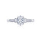 Tacori 18k White Gold Simply Tacori Oval Diamond Engagement Ring Setting (0.34 CTW)