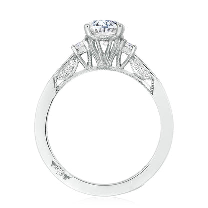 Oval 3-Stone Engagement Ring