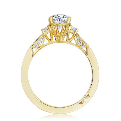 Oval 3-Stone Engagement Ring