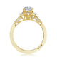 Oval 3-Stone Engagement Ring