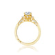 Tacori 18k Yellow Gold Simply Tacori Oval Diamond Engagement Ring Setting (0.34 CTW)
