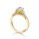 Tacori 18k Yellow Gold Simply Tacori Oval Diamond Engagement Ring Setting (0.34 CTW)