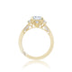 Tacori 18k Yellow Gold Simply Tacori Princess Diamond Engagement Ring Setting (0.34 CTW)