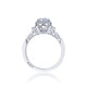 Tacori 18k White Gold Dantela Round Diamond Engagement Ring Setting (0.5 CTW)