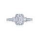 Tacori 18k White Gold Dantela Engagement Ring Setting (0.48 CTW)