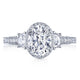 Oval 3-Stone Engagement Ring