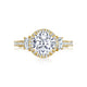 Tacori 18k Yellow Gold Dantela Round Diamond Engagement Ring Setting (0.69 CTW)