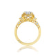 Tacori 18k Yellow Gold Dantela Round Diamond Engagement Ring Setting (0.69 CTW)