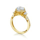 Tacori 18k Yellow Gold Dantela Round Diamond Engagement Ring Setting (0.69 CTW)