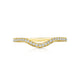 Tacori 18k Yellow Gold Sculpted Crescent Diamond Wedding Band (0.17 CTW)