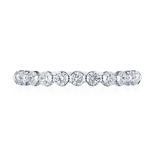 Round Diamond Wedding Band, 2.50mm