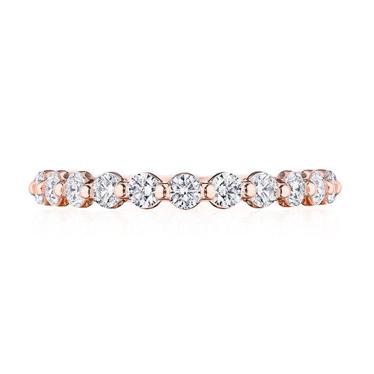 Round Diamond Wedding Band, 2.50mm