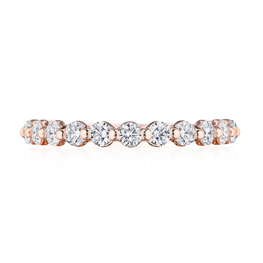 Round Diamond Wedding Band, 2.50mm