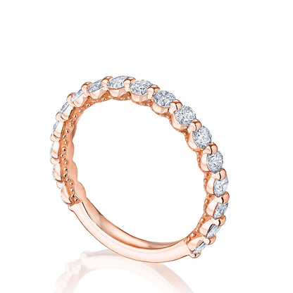 Round Diamond Wedding Band, 2.50mm