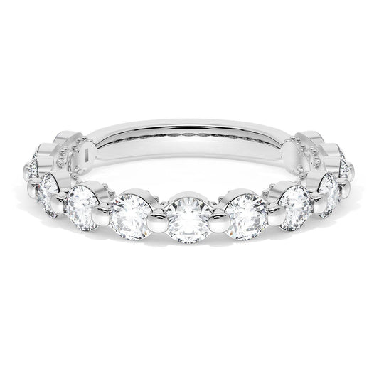 Round Diamond Wedding Band, 3.40mm