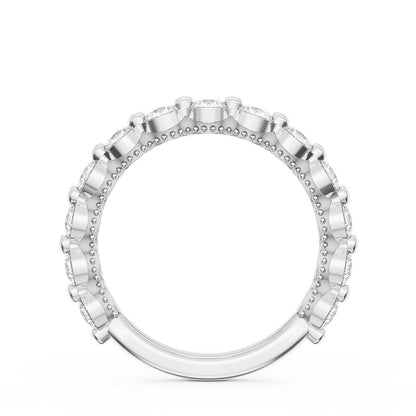 Round Diamond Wedding Band, 3.40mm