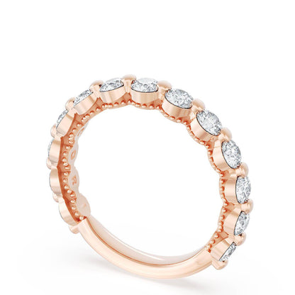 Round Diamond Wedding Band, 3.40mm