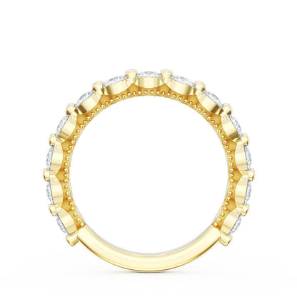 Round Diamond Wedding Band, 3.40mm