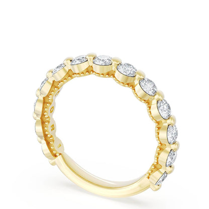 Round Diamond Wedding Band, 3.40mm