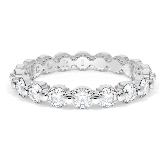 Round Diamond Wedding Band, 3.40mm