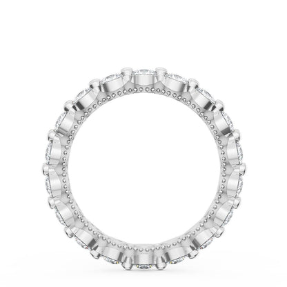 Round Diamond Wedding Band, 3.40mm