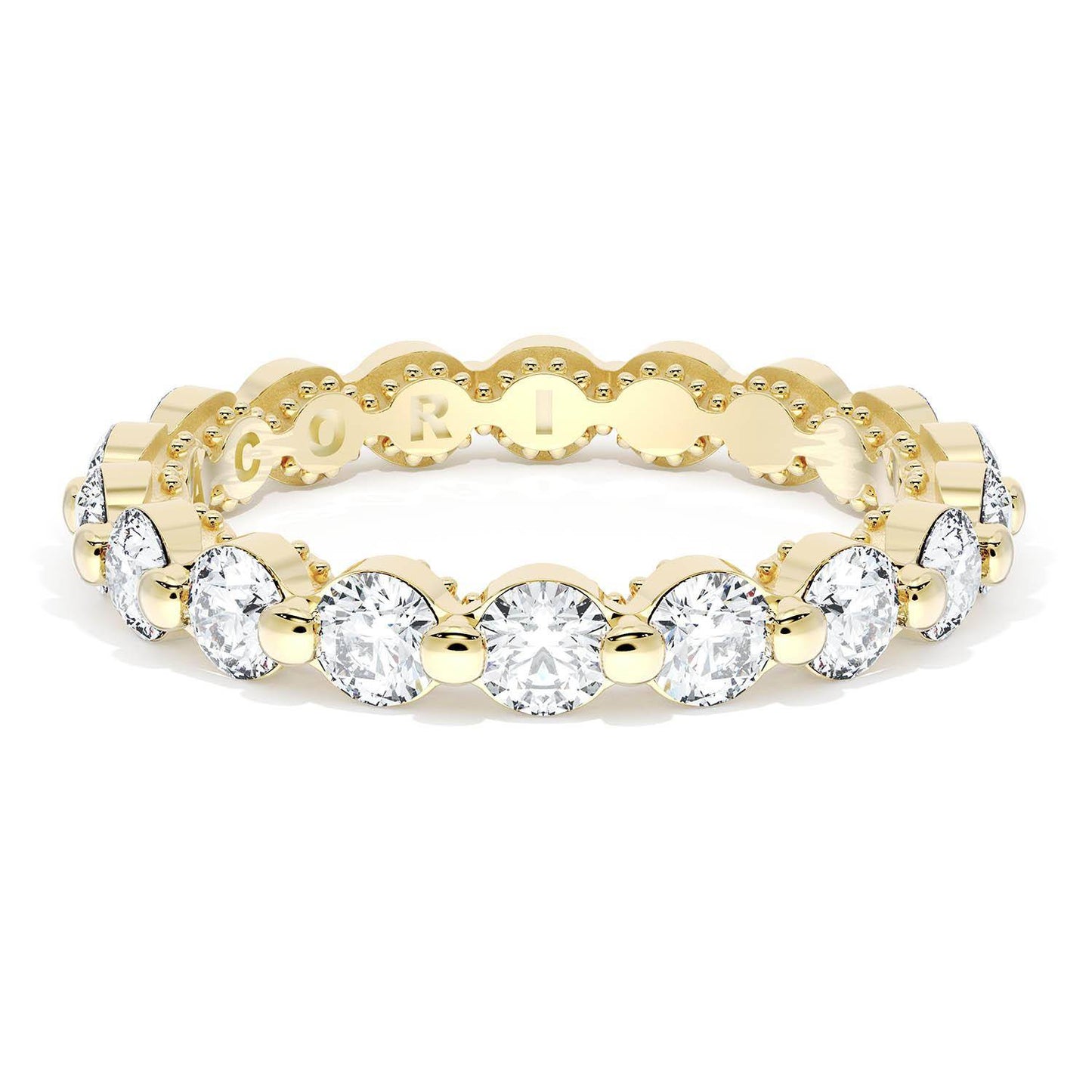 Round Diamond Wedding Band, 3.40mm