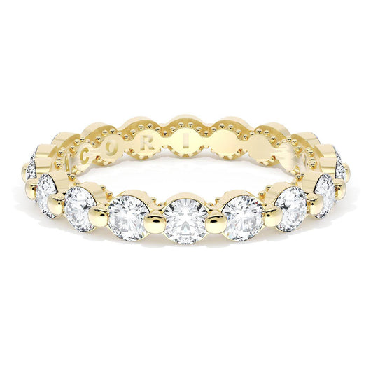 Round Diamond Wedding Band, 3.40mm