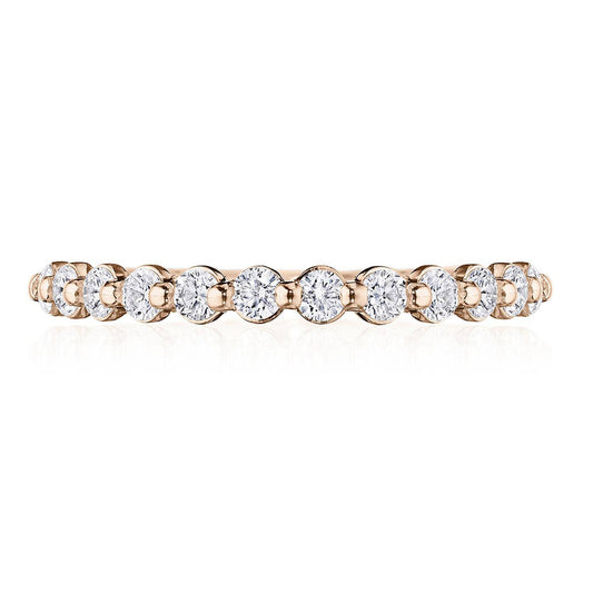 Round Diamond Wedding Band, 2mm