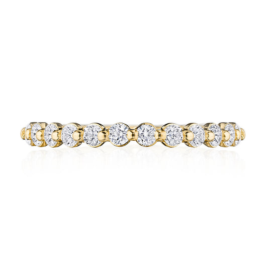 Round Diamond Wedding Band, 2mm