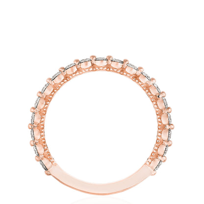 Round Diamond Wedding Band, 2mm