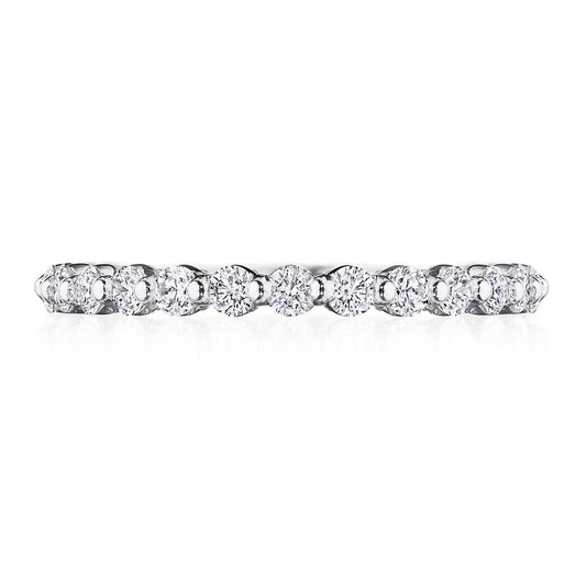 Round Diamond Wedding Band, 2mm
