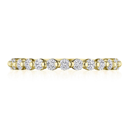 Round Diamond Wedding Band, 2mm