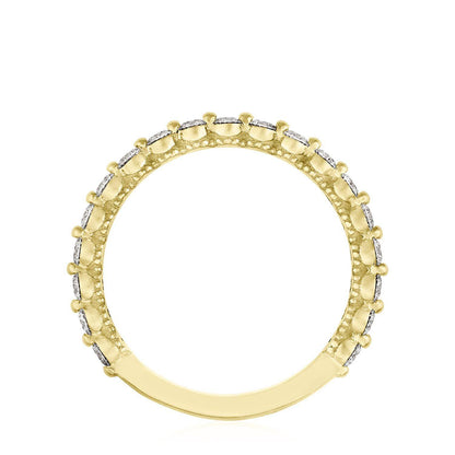 Round Diamond Wedding Band, 2mm
