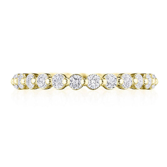 Round Diamond Wedding Band, 2mm