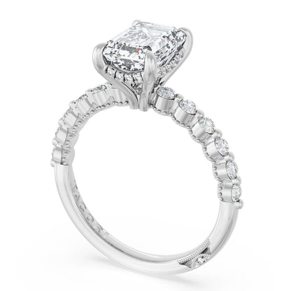 Emerald Solitaire Engagement Ring